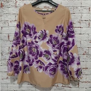 Jaclyn Smith Floral Blouse